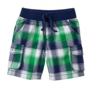 crazy8 green plaid cargo shorts